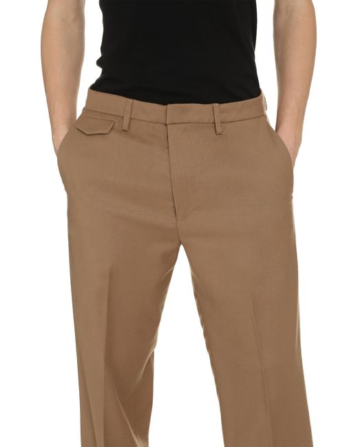 Dondup Natural Trousers Louis Virgin Wool Cotton Chinos for men