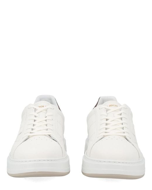 Woolrich White Sneakers Arrow Leather Trainers for men