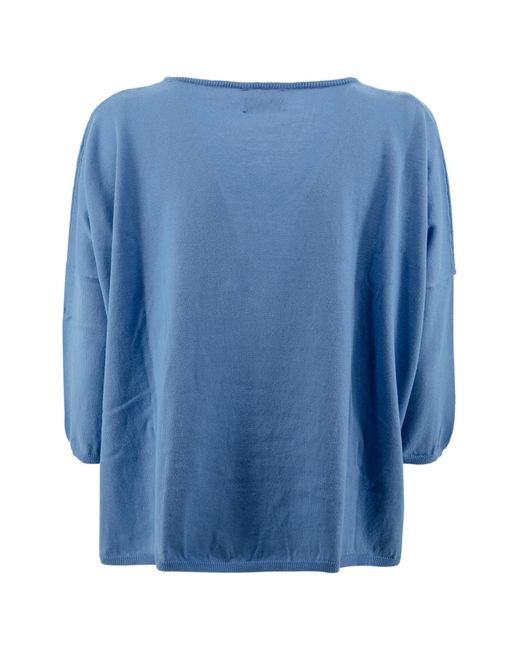 Be You Blue V-Neck Sweater