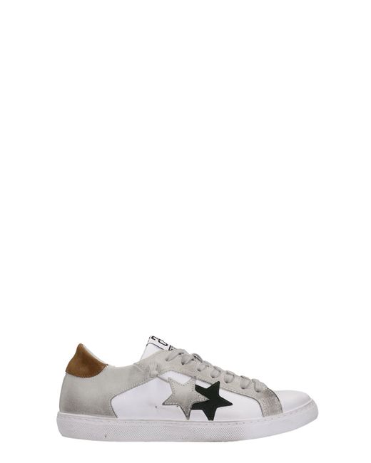 2Star Sneakers In Suede And Leather in White for Men | Lyst