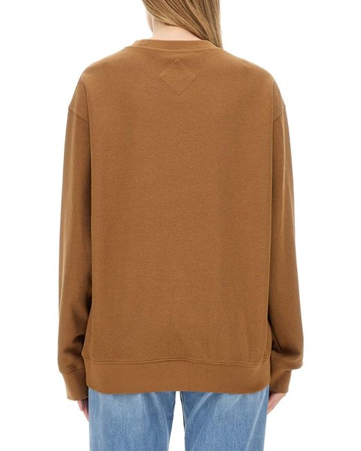 MCM Brown Sweatshirt With Logo Cotton Sweatshirts