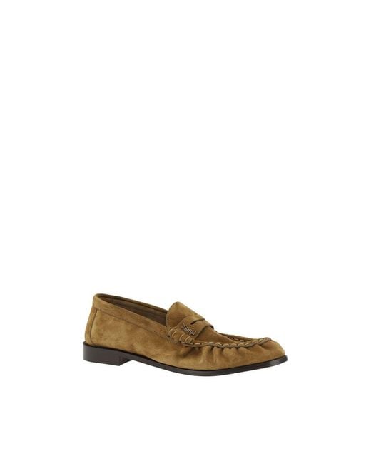 Saint Laurent Natural Brown Calf Leather Bos Taurus Slip for men