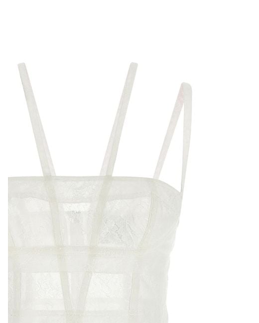 Giovanni bedin White Polyamide Short Dress