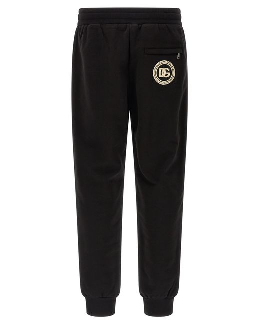 Dolce & Gabbana Black Cotton Joggers (Workout Pants) for men