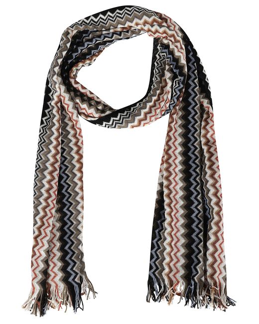 Missoni Black Multicolored Scarf for men