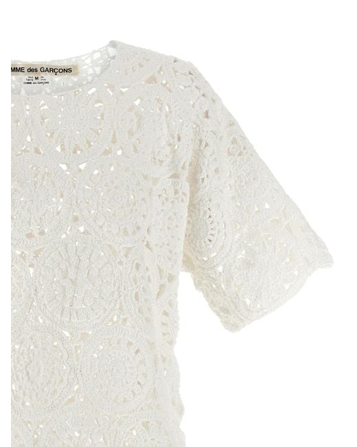 Comme des Garçons White Cotton T-Shirt