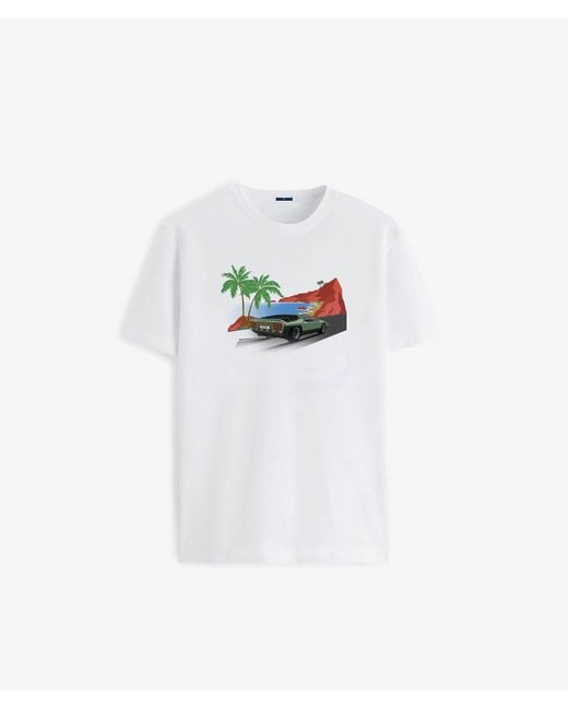 Larusmiani White T-Shirt Carabo Knitwear for men