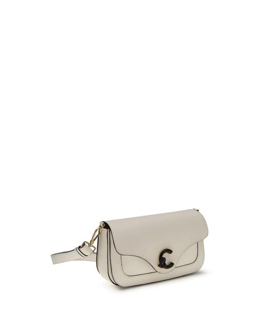 Coccinelle White C-Me Shoulder Bag Calf Leather Bos Taurus