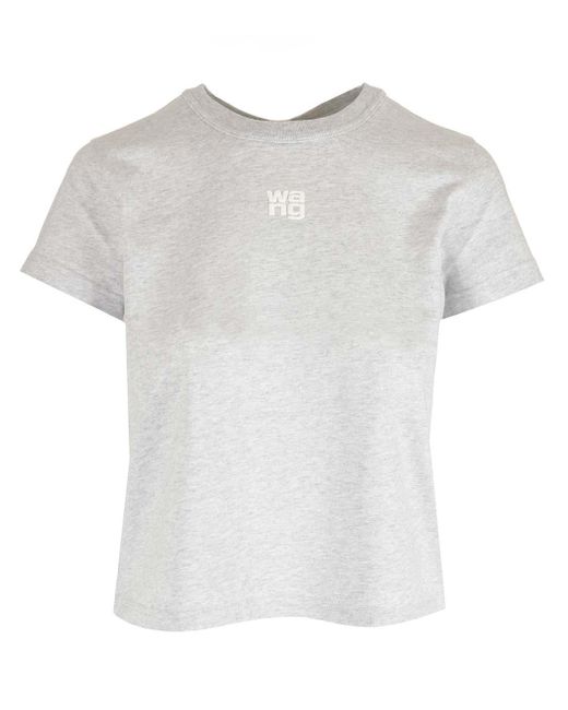 Alexander Wang White Essential Grey T-shirt
