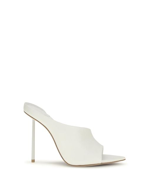 Le Silla White Futura Sandals Calf Leather Bos Taurus