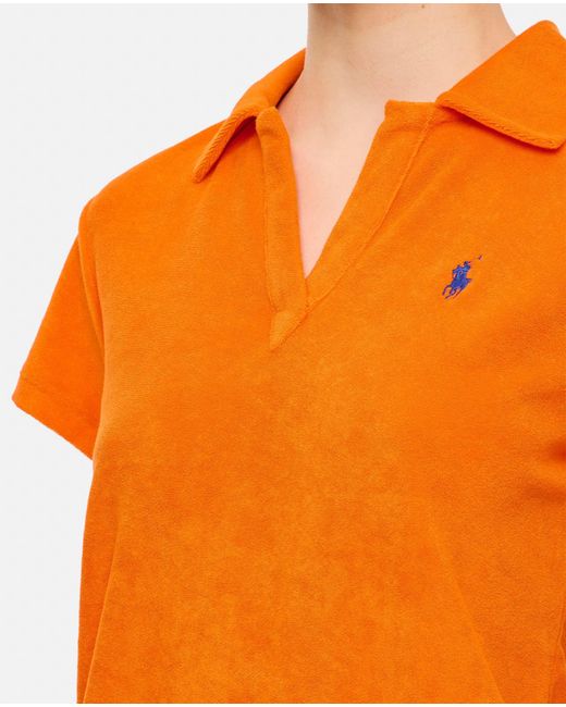 Polo Ralph Lauren Blue Terry Short Sleeves Polo Shirt