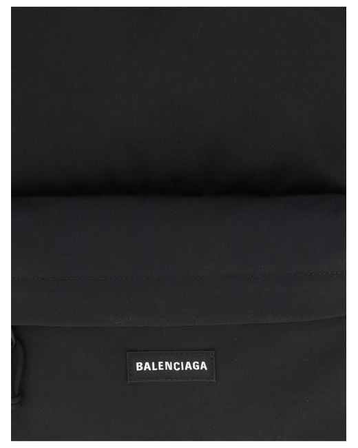 Balenciaga Black Explorer Backpack Polyamide; Polyester Backpacks for men