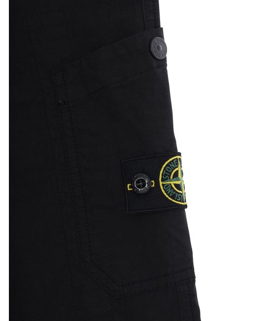 Stone Island Black Trousers Cotton for men