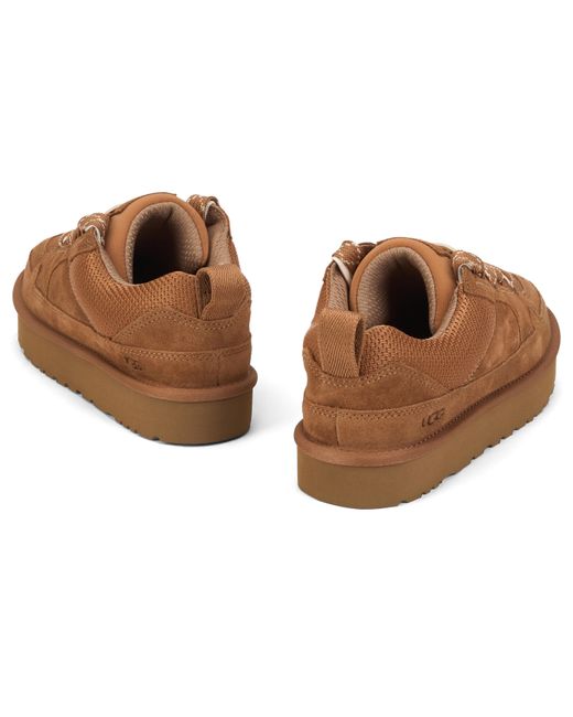 Ugg Brown Sneakers Lo Lowmel Suede Leather Trainers