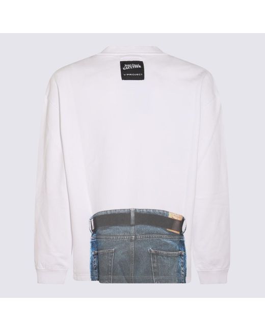 Y. Project White Cotton Sweatshirt for men