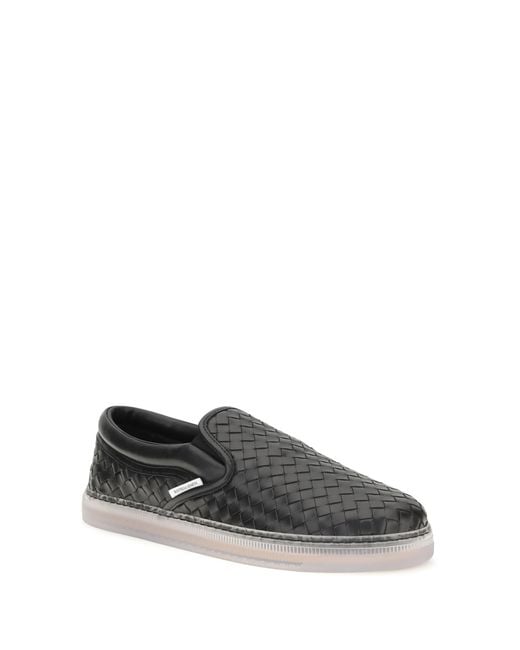 Bottega Veneta White Sneakers Serena Leather Trainers for men