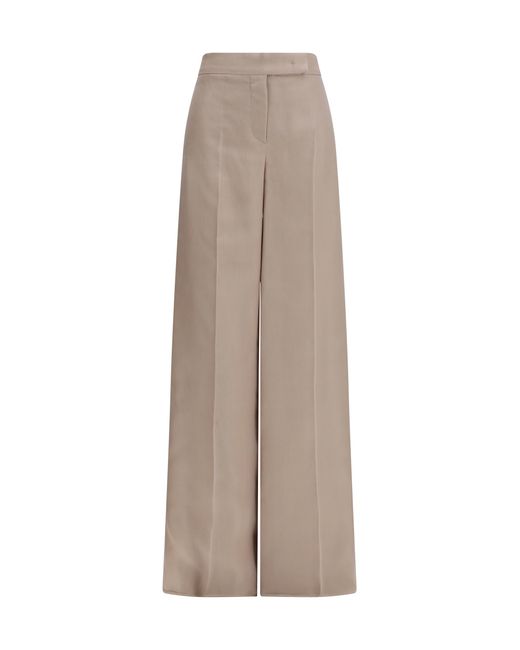 Max Mara Natural Rasoio Pants Silk