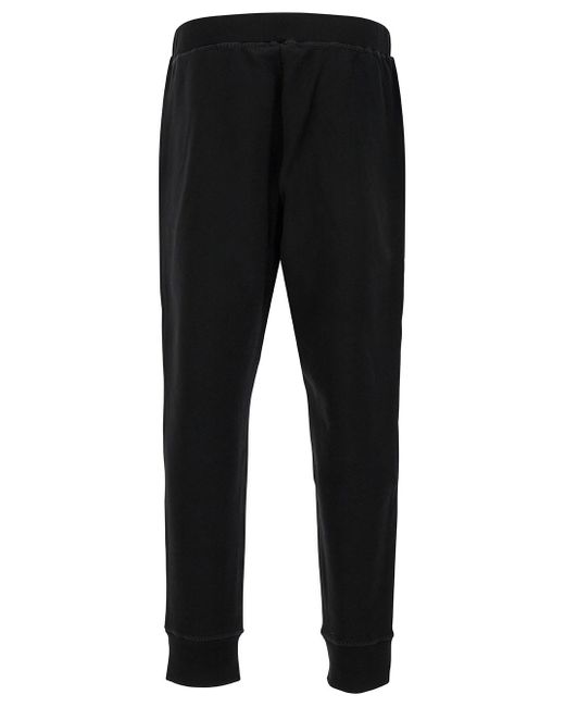 DSquared² Black Jogger Pants With Icon Logo Print for men