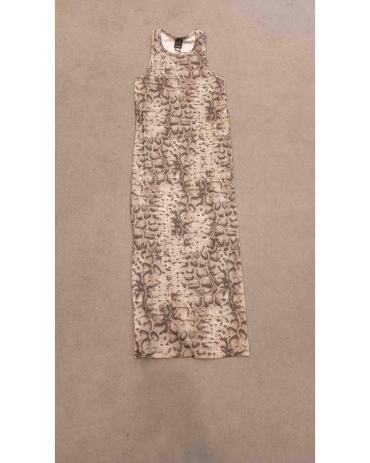 Pinko Natural Novoli Abito Costina Stampa Dress