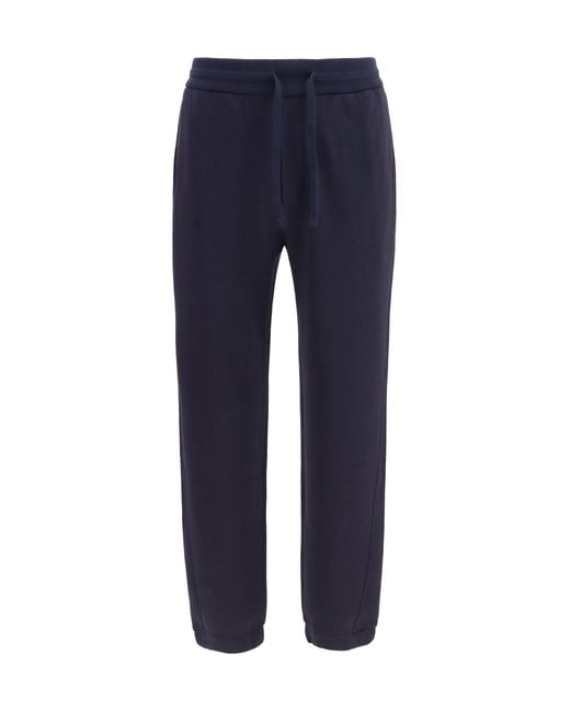 Loro Piana Blue Trousers Neem Cotton for men