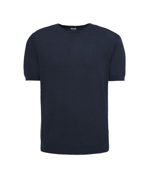 Malo Blue Cotton T-Shirt for men