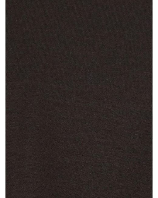 TONYWACK Black Long Sleeve V-Neck Top Wool for men