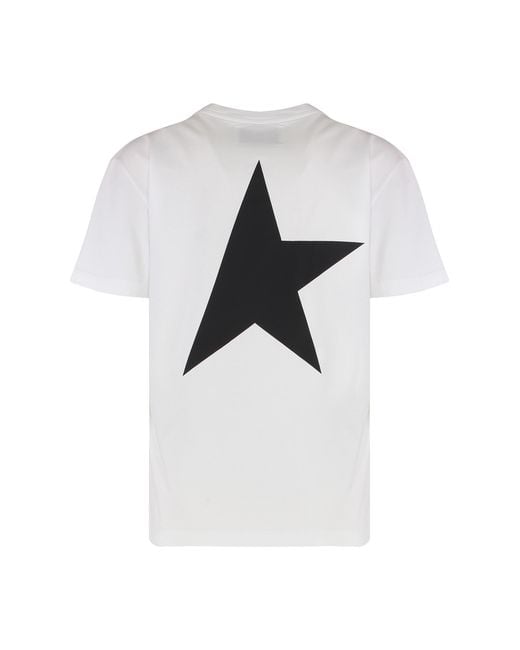 Golden Goose Deluxe Brand White Round Neck Cotton T-Shirt T-Shirts & Jerseys