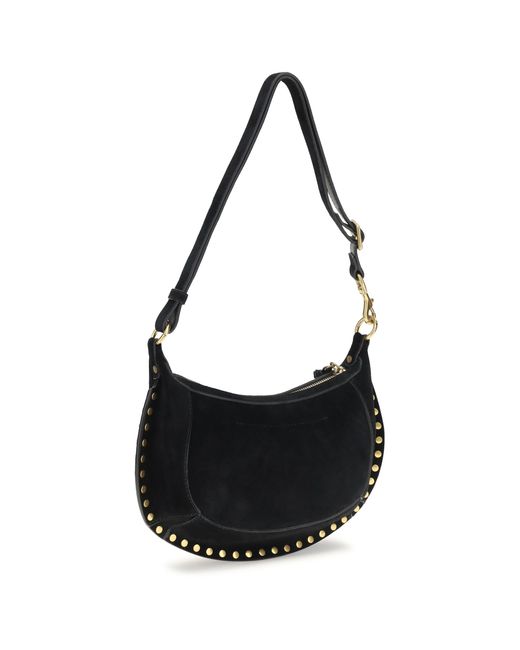 Isabel Marant Black Oskan Moon Shoulder Bag Calf Leather Bos Taurus