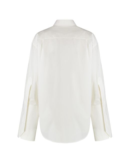 MM6 by Maison Margiela White Cotton Shirt