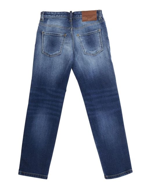 DSquared² Blue Jeans Stanislav Denim Cotton for men