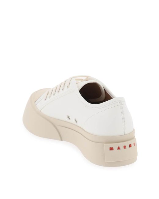 Marni White Leather Pablo Sneakers for men