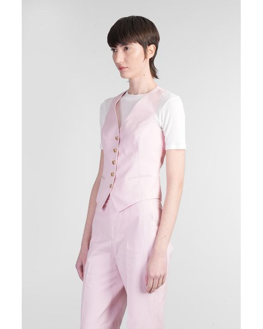 Tagliatore 0205 Pink Giselle Vest