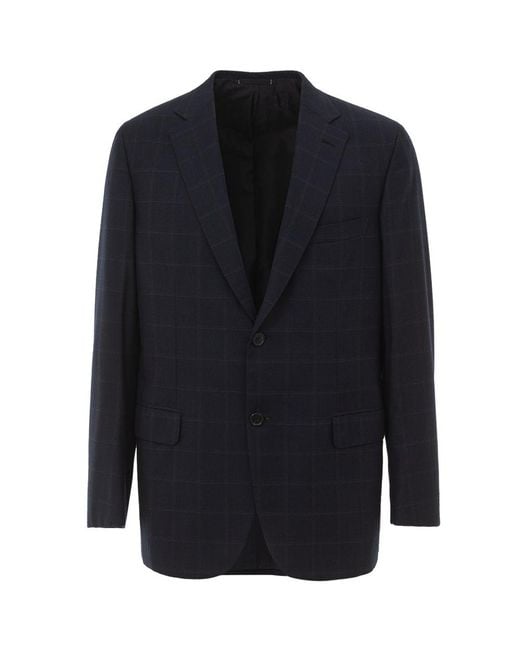 Brioni Blue Wool Blazer Clothing for men