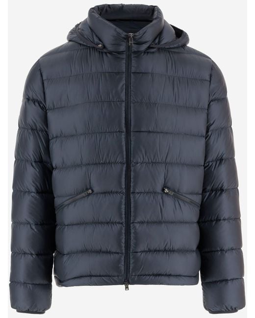 Herno Men's Blue Nylon Padded Jacket