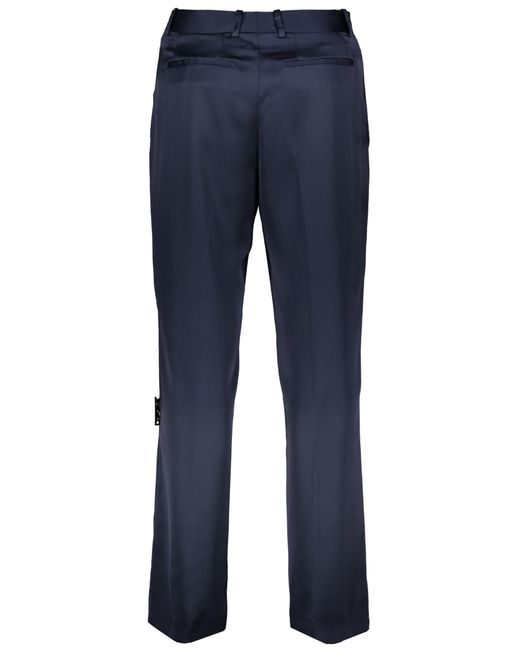 Off-White c/o Virgil Abloh Blue Technical Fabric Pants for men