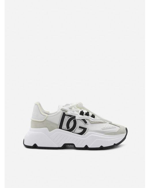 dolce & gabbana leather daymaster sneakers