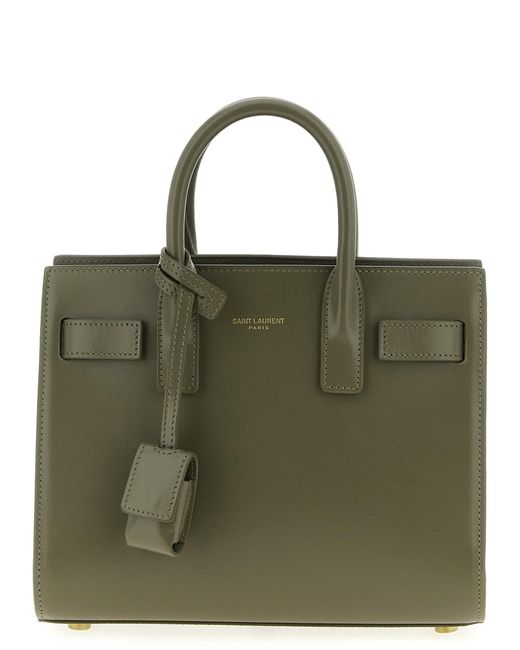 Saint Laurent Green 'sac De Jour' Nano Handbag