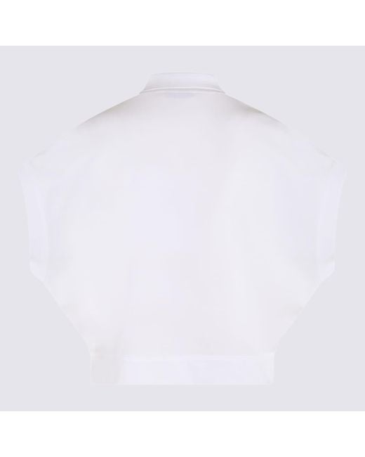 Brunello Cucinelli White Cotton Polo Shirt | Lyst