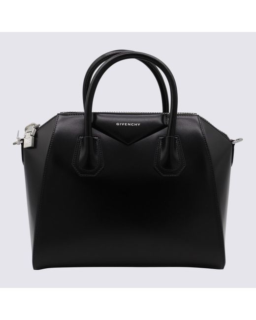 Givenchy Black Leather Antigona Small Top Handle Bag
