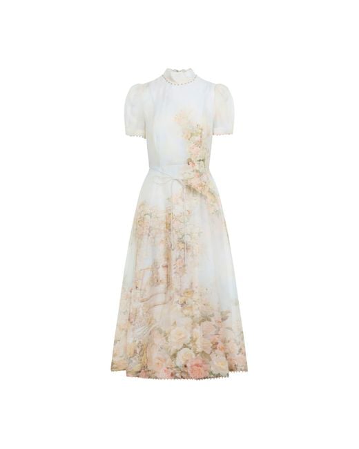 Zimmermann White Memento Picnic Midi Dress