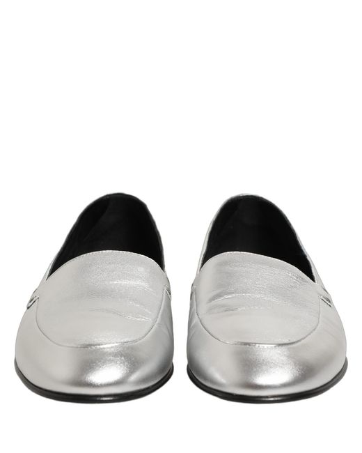 Dolce & Gabbana Black Leather Dg Logo Slip On Loafers Shoes for men