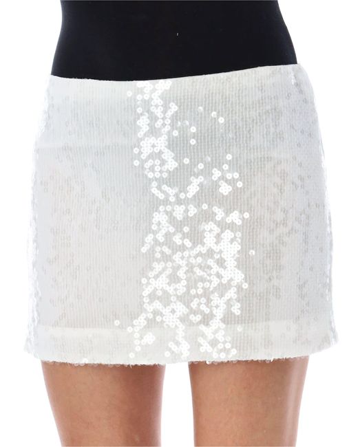 Dolce & Gabbana Black Sequins Mini Skirt
