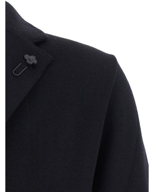 Lardini Blue Jacket With Classic Lapels And Button Fastening for men