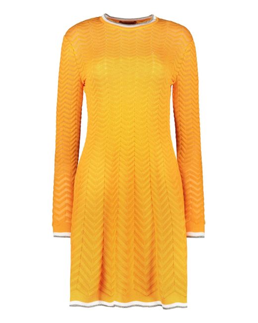 Missoni Yellow Knitted Dress