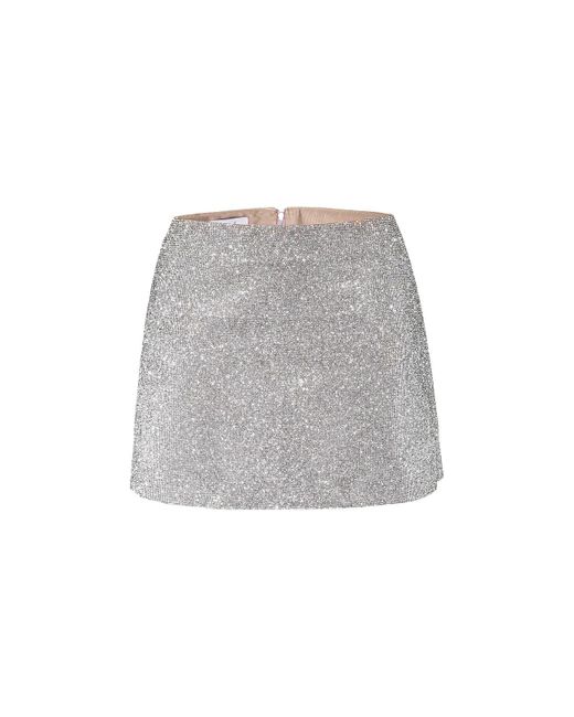 Nue Gray Camille Skirt Crystal