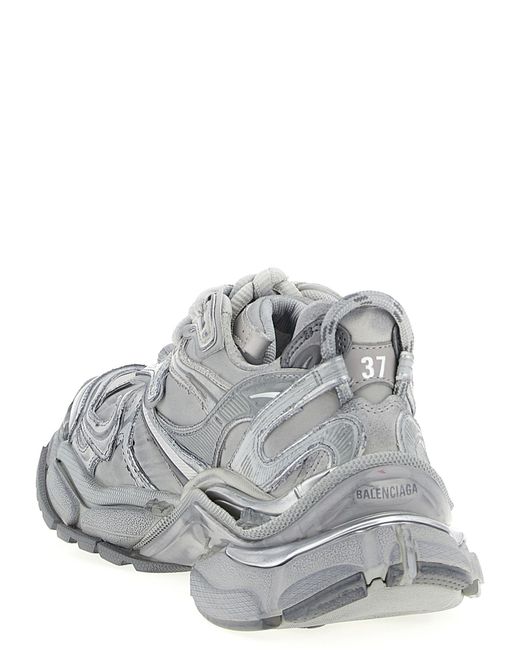 Balenciaga White Polyethylene Athletic Sneakers