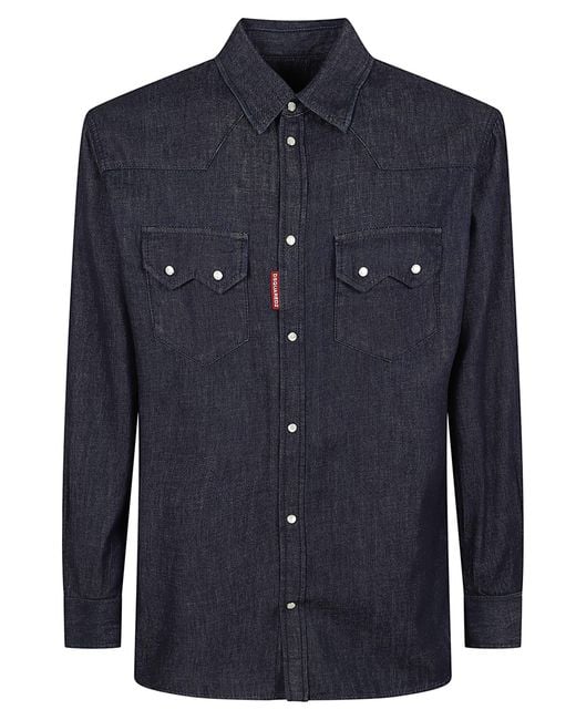 DSquared² Blue Shirts Camicia for men