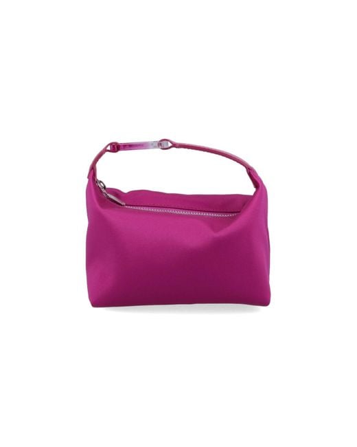 Eera Purple Satin Moon Handbag