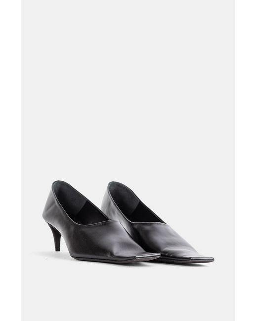 Khaite White Escarpins Marlene Pump 50 En Cuir Noir Pumps