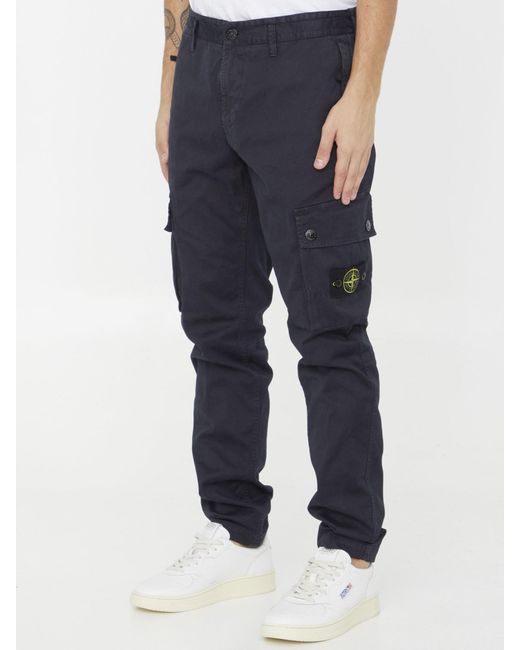 Buy Navy Cargo Trousers 34S | Trousers | Tu